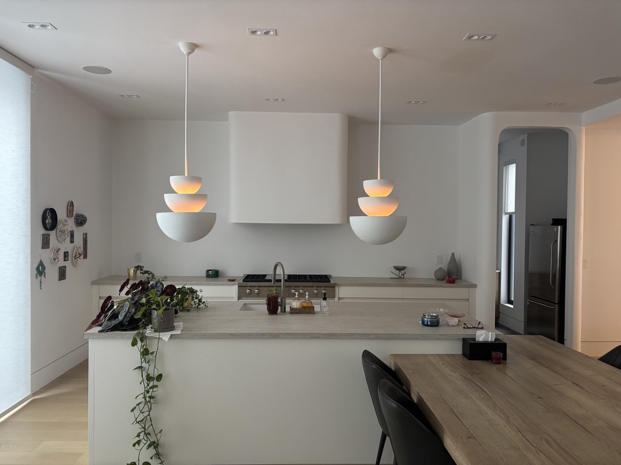 Modern kitchen design with high-end appliances and sleek finishes